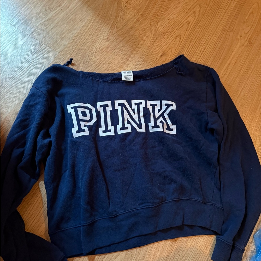PINK Victoria's Secret Dark Blue Top